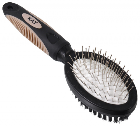 Ķemme dzīvniekiem – KAY Double pin brush, S title=