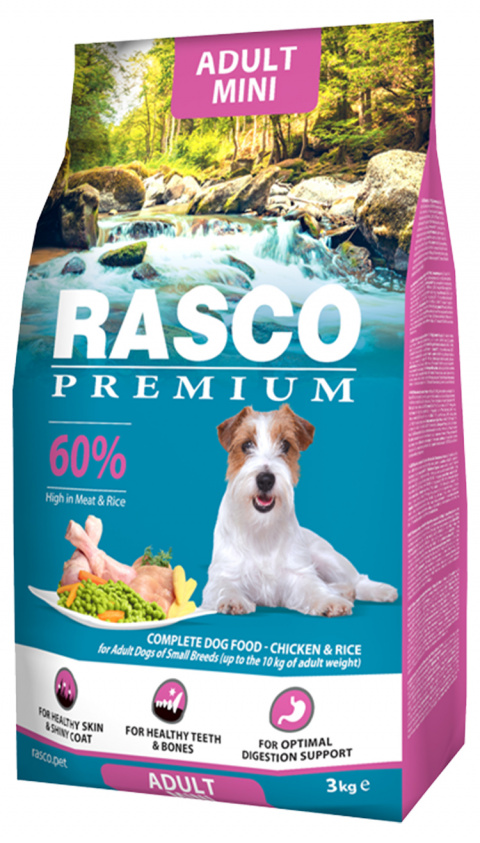 Корм для собак  - Rasco Premium Adult Small, 3 кг title=