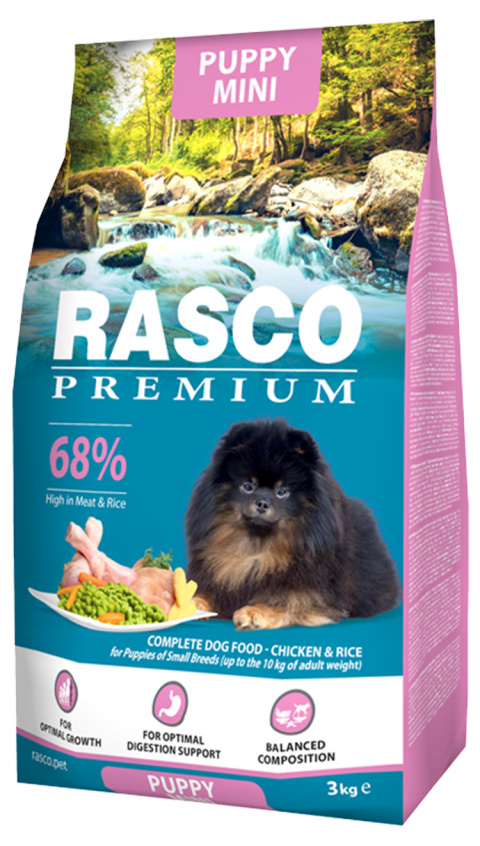 Корм для щенков – Rasco Premium Puppy Mini, 3 кг title=