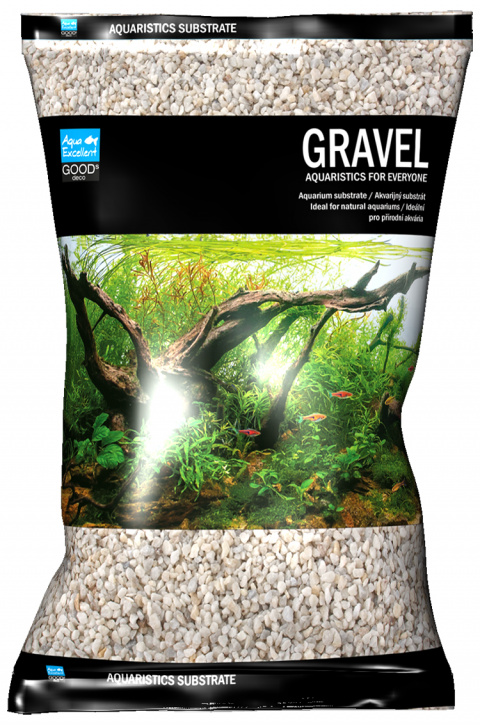 Grunts akvārijam – Aqua Excellent Gravel white, 4 - 8 mm, 8 kg title=