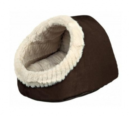 Лежанка для кошек – TRIXIE Timur Cuddly Cave, 35 x 26 x 41 см, Brown/Beige