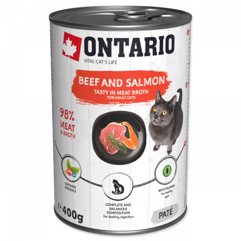 ONTARIO Can Beef, Salmon, Sunflower Oil 400g