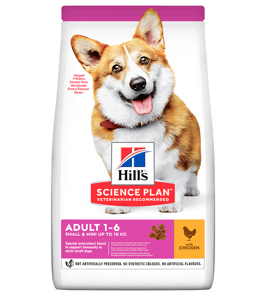 Корм для собак – Hill&#039;s Canine Adult Small and Mini, Chicken, 1,5 кг