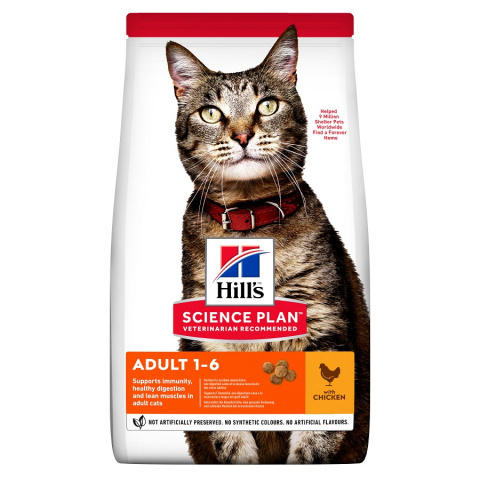 Корм для кошек – Hill&#039;s Feline Adult, Chicken, 1,5 кг title=