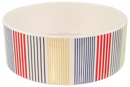 Keramikas bļoda – Dog Fantasy Ceramic Bowl, Colored Strip Pattern, 20 cm (1,5 l )
