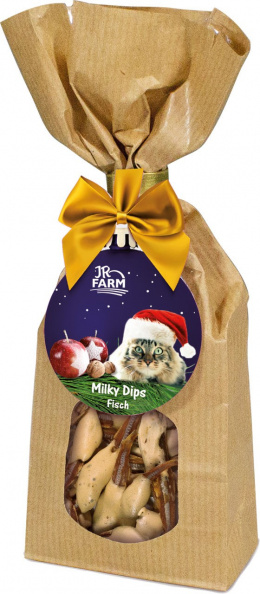 Лакомство для кошек - JR Farm Christmas Milky Dips Fish, 30 г
