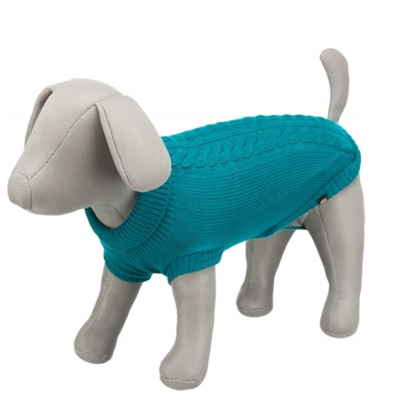 Джемпер для собак - Trixie Kenton pullover, M, 45 см, голубой Джемпер для собак - Trixie Kenton pullover, M, 45 см, голубой