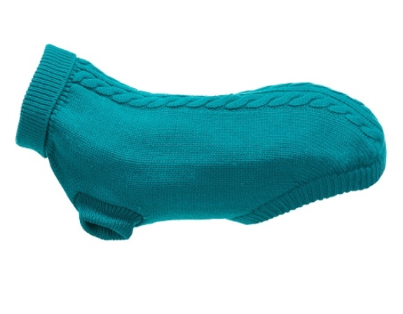Джемпер для собак - Trixie Kenton pullover, S, 33 см, голубой Джемпер для собак - Trixie Kenton pullover, S, 33 см, голубой