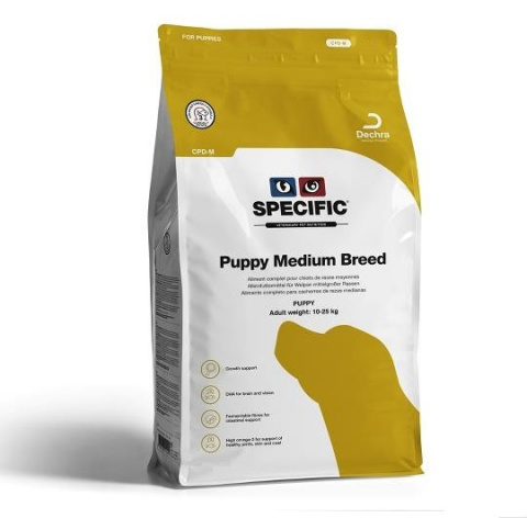 Ветеринарный корм для щенков – Specific CPD-M, Puppy Medium Breed, 2,5 кг title=