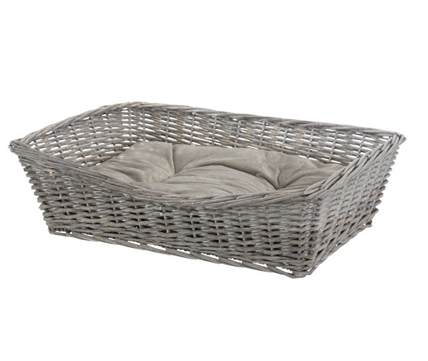 Спальное место для собак – TRIXIE BE NORDIC Basket with Cushion, Wicker, 50 x 37 см, Grey Спальное место для собак – TRIXIE BE NORDIC Basket with Cushion, Wicker, 50 x 37 см, Grey