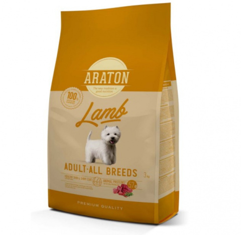 Корм для собак – Araton Dog adult с бараниной и рисом, 3 кг title=