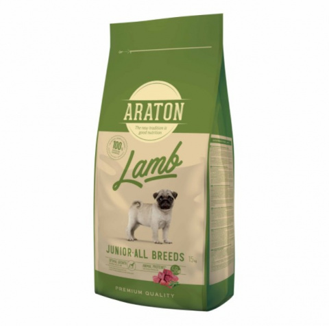 Корм для щенков – Araton Dog Junior с бараниной и рисом, 15 кг title=