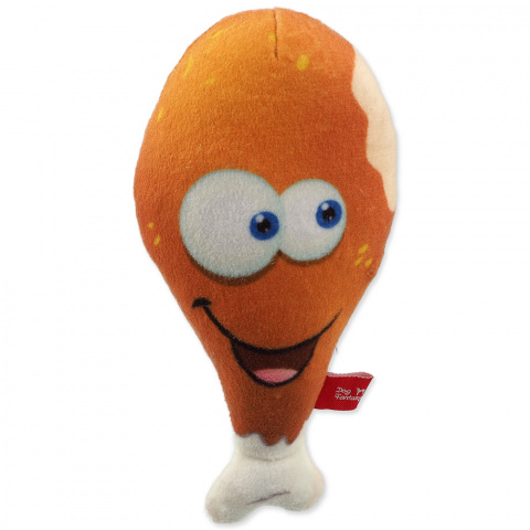 Rotaļlieta suņiem – Dog Fantasy Good&#039;s Plush Chicken Leg, 16,5 cm