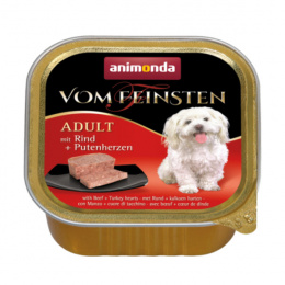 Консервы для собак - Vom Feinsten Classic Beef and Turkey hearts, 150 г