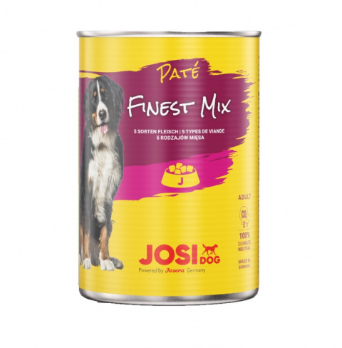 Консервы для собак – JosiDog Pate Finest Mix, 400 г