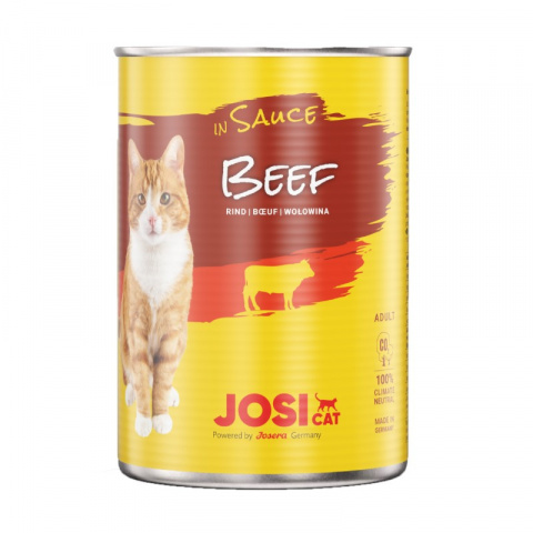 Консервы для кошек - JosiCat Beef in sauce, 415 г title=