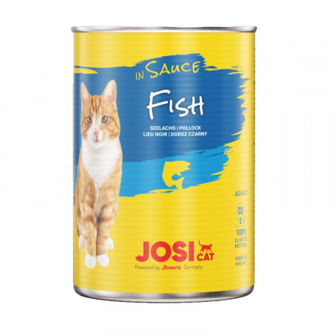 Консервы для кошек – JosiCat Fish in sauce, 415 г title=