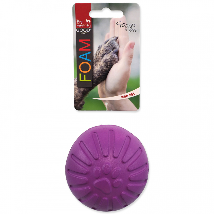Игрушка для собак – Dog Fantasy Good&#039;s Foam Ball, purple, 9 см