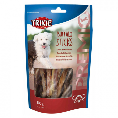 Gardums suņiem - TRIXIE PREMIO Buffalo Sticks, 100 g title=