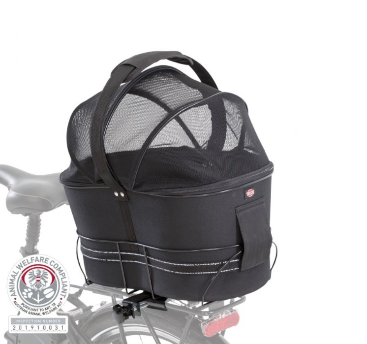 Корзина для велосипеда - TRIXIE Bicycle basket for narrow bike racks, 29*42*48 см, black Корзина для велосипеда - TRIXIE Bicycle basket for narrow bike racks, 29*42*48 см, black