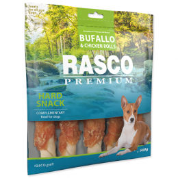 Лакомство для собак – Rasco Premium, Buffalo sticks with chicken, L, 500 г 