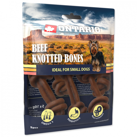 Лакомство для собак – Ontario Rawhide Snack Bone 7,5 см (5 шт.) title=