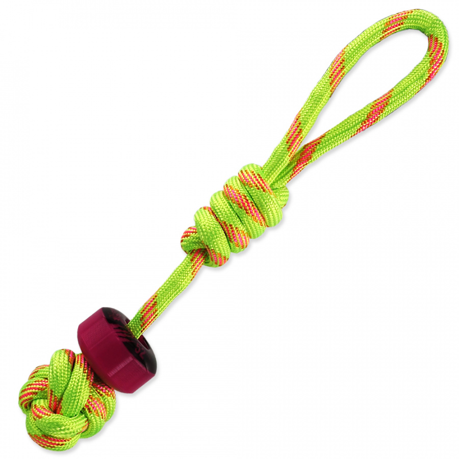 Игрушка для собак – Dog Fantasy Good's Ropes Cotton with ring, light green, 34 см Игрушка для собак – Dog Fantasy Good's Ropes Cotton with ring, light green, 34 см