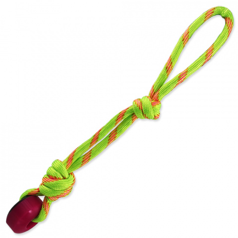 Игрушка для собак – Dog Fantasy Good&#039;s Ropes Cotton Knot with a ring, light green, 40 см
