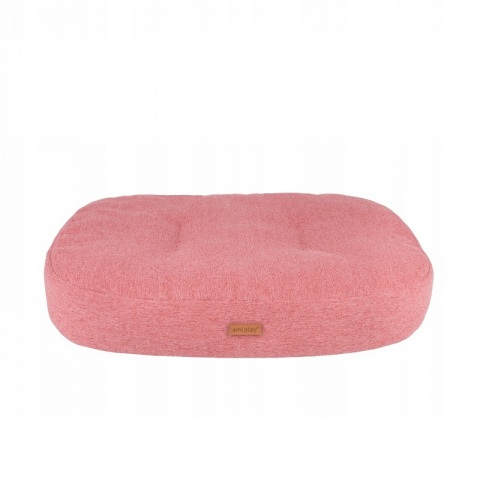 Лежанка для собак – AmiPlay Oval mattress Montana M, 61 x 52 x 9 см, pink title=