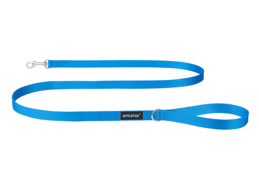 Поводок – AmiPlay Leash Basic L, 150 x 2 cм, синий Поводок – AmiPlay Leash Basic L, 150 x 2 cм, синий