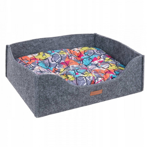 Лежанка для собак – AmiPlay Sofa 2 in 1 Hygge M, 51 x 41 x 16 cm, grey title=
