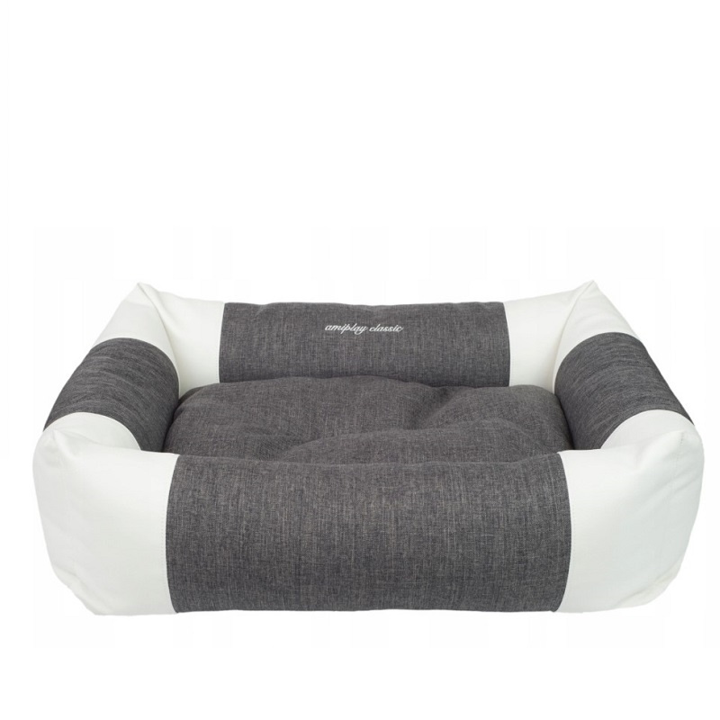 Guļvieta suņiem – AmiPlay Sofa ZipClean 2 in 1 Classic L, 78 x 64 x 19 cm, dark grey Guļvieta suņiem – AmiPlay Sofa ZipClean 2 in 1 Classic L, 78 x 64 x 19 cm, dark grey