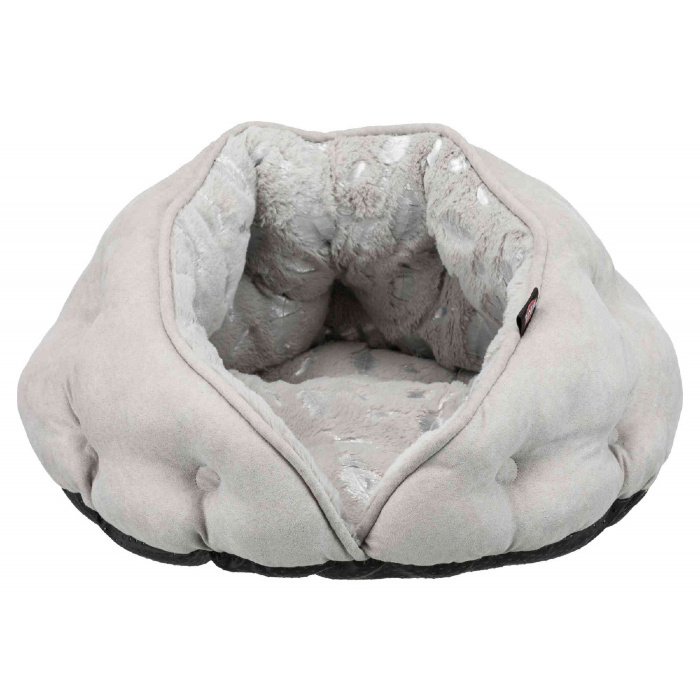 Спальное место для кошек – TRIXIE Feather Cuddly Cave, Grey/Silver Спальное место для кошек – TRIXIE Feather Cuddly Cave, Grey/Silver