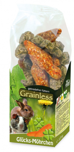 Gardums grauzējiem - JR FARM Grainless Lucky Carrots, 125 g