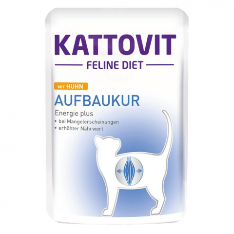 Ветеринарные консервы для кошек – Kattovit Pouch High Performance Chicken, 85 г
