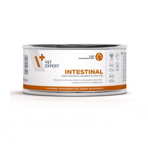 Ветеринарные консервы для кошек – VetExpert 4T VD INTESTINAL, 100 г title=