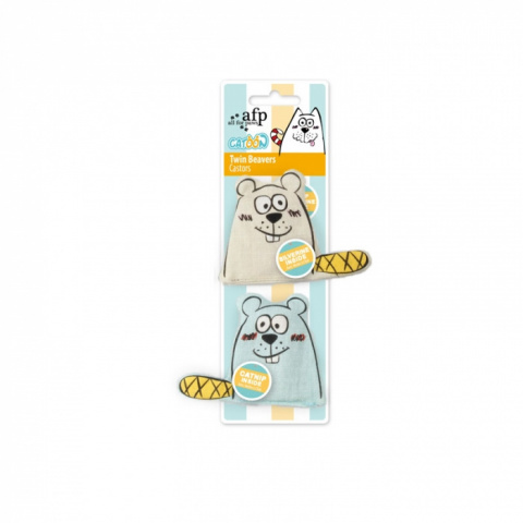 Игрушка для кошек – AFP Catoon Twin Beavers title=