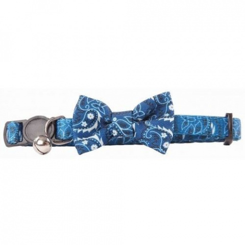 Ошейник для кошек – Pawise Cat Collar Bowknot, Blue title=