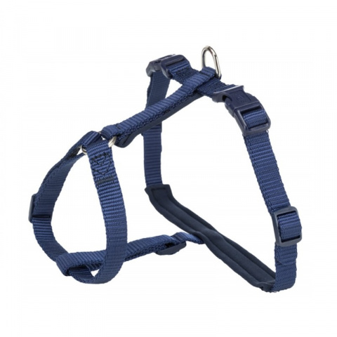 Шлейка с поводком для кошек – Trixie, Premium cat harness with leash, 33–57 см /13 мм, 1,20 м, indigo title=