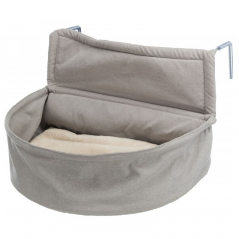 Guļvieta kaķiem – Trixie, Radiator Cuddly Bag XXL, plush and fabric 55 x 15 x 36 cm, brown and taupe