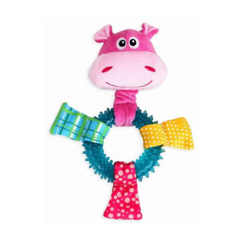 Игрушка для щенков – Pawise TPR Ring Hippo title=