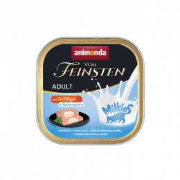 Консервы для кошек – VomFeinsten Milkies with Poultry + Cream centre, 100 г