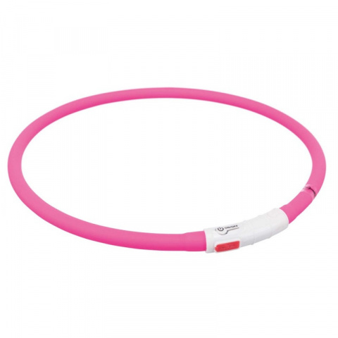 Отражающий ошейник для собак – TRIXIE Flash light ring USB, XS–XL: 70 см, pink