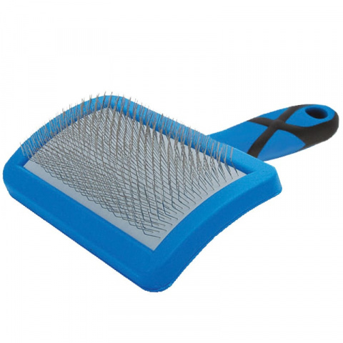 Расческа для собак – Groom Professional CURVED SOFT SLICKER BRUSH, Medium title=