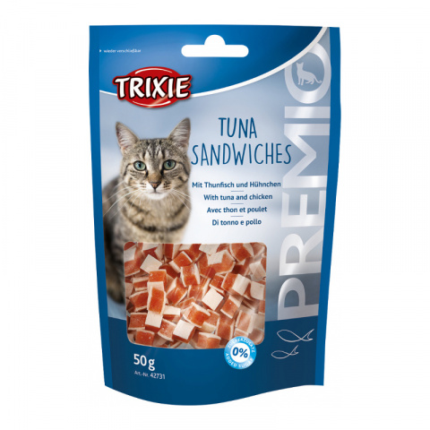 Лакомство для кошек – TRIXIE PREMIO Tuna Sandwiches, 50 г title=
