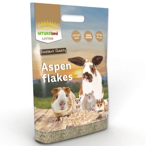 Skaidas grauzējiem – Nature Land, Apsen flakes, 9 l title=