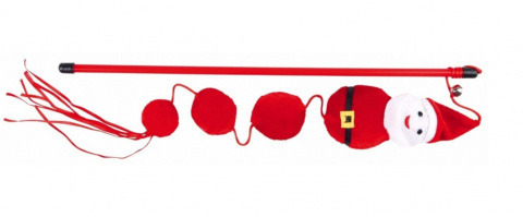 Игрушка для кошек – Trixie Xmas Assortment Santa Play Rods, 40 cм