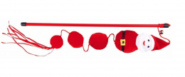 Игрушка для кошек – Trixie Xmas Assortment Santa Play Rods, 40 cм