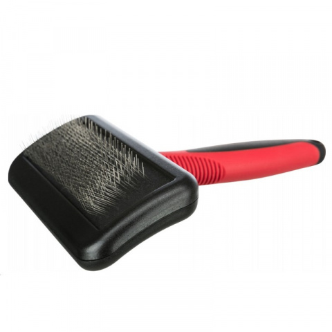 Ķemme suņiem – Trixie, Soft brush, plastic/metal bristles, 12 × 16 cm title=