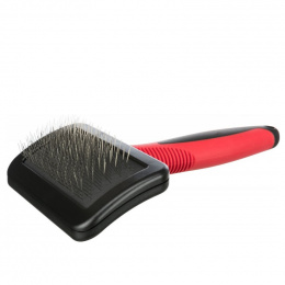 Ķemme suņiem – Trixie, Soft brush, plastic/metal bristles, 9 × 16 cm
